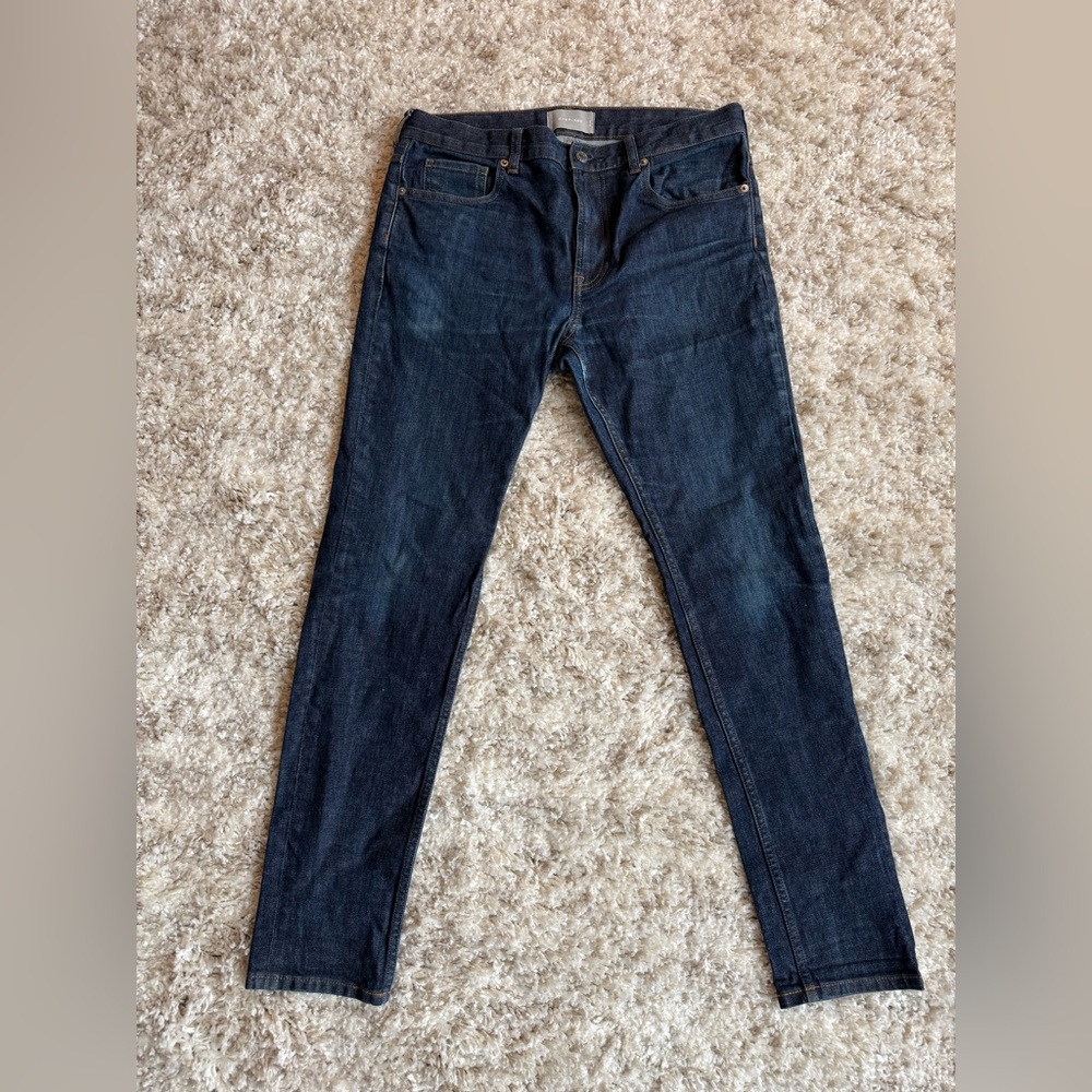 Everlane Men's Dark Blue Skinny Jeans
